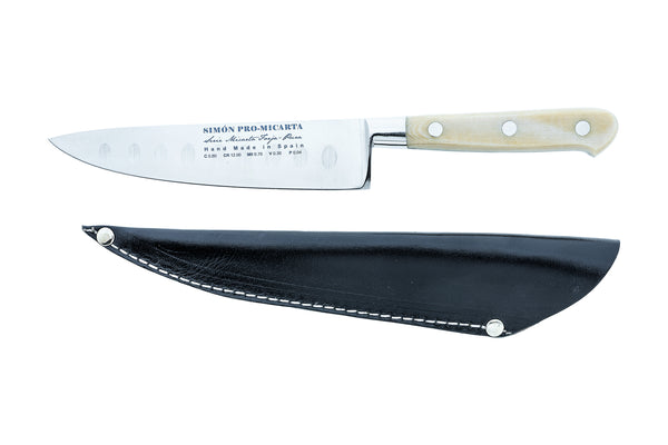 Simón PRO Micarta Utility Knife 6" — Leather Sheath Included