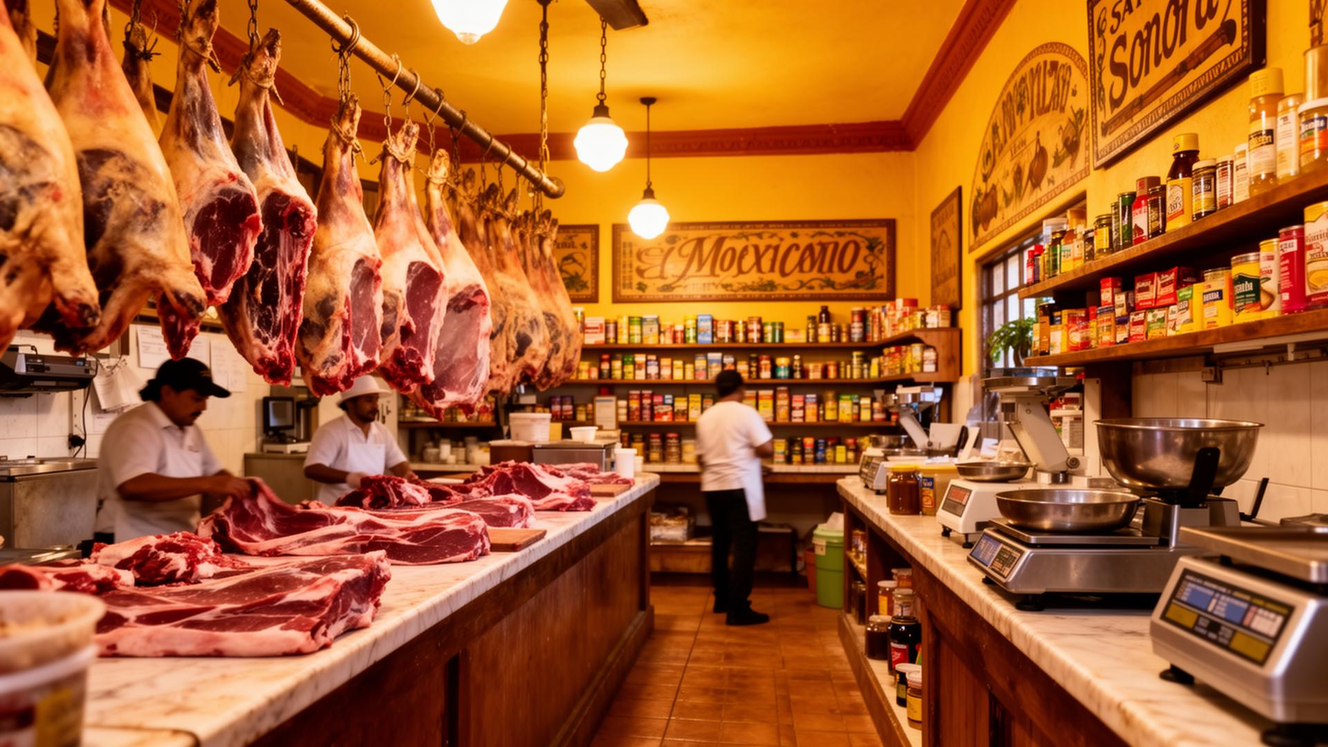 Traditional butcher shop in Sonora, Mexico - where our story began
