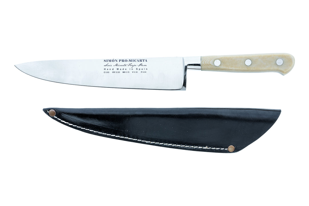 Forged Utility Knife 8" with Leather Sheath