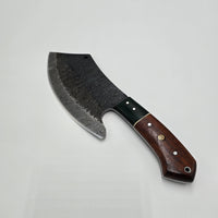 El Matador's Damascus Meat Cleaver view 2