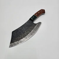 El Matador's Damascus Meat Cleaver view 3