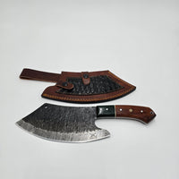 El Matador's Damascus Meat Cleaver view 1