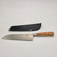 Santoku Simón PRO Olivo – 440C Forged Spanish Chef Knife view 2