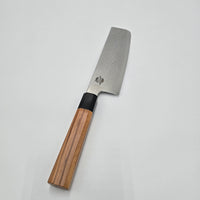 Simón Damascus Japan Olivo 7" Nakiri Knife view 3